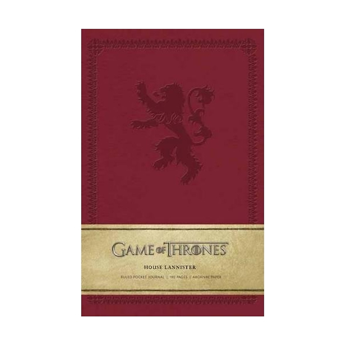 Game of Thrones: House Lannister Ruled Pocket Journal