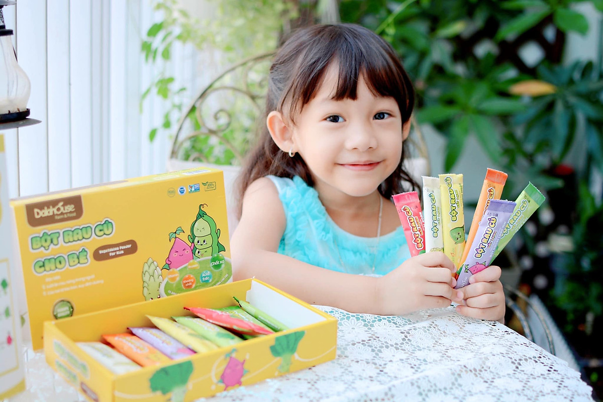 Combo 2 hộp bột rau dinh dưỡng cho bé Dalahouse kèm quà tặng - 7 loại bột rau giúp khắc phục chứng “lười ăn rau” của trẻ