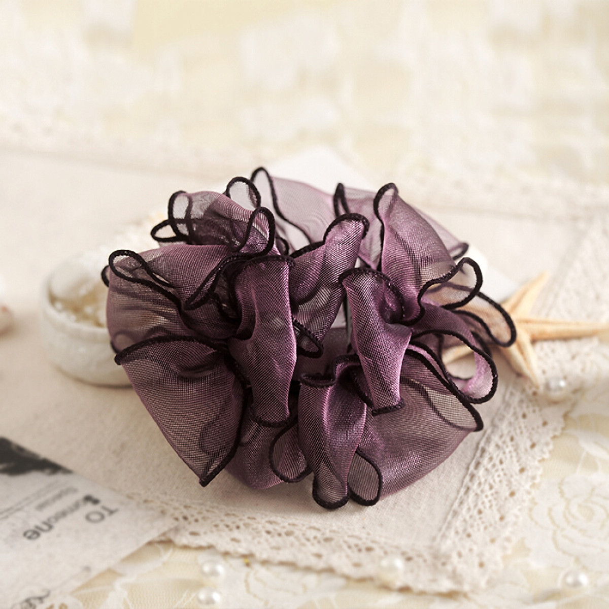 Mua Royal Salsa (Royalsasa) tiara hair ring handmade hair accessories tied hair rope female lace head flower jewelry purple Mua Royal Salsa (Royalsasa) tiara hair ring handmade hair accessories tied hair rope female lace head flower jewelry purple