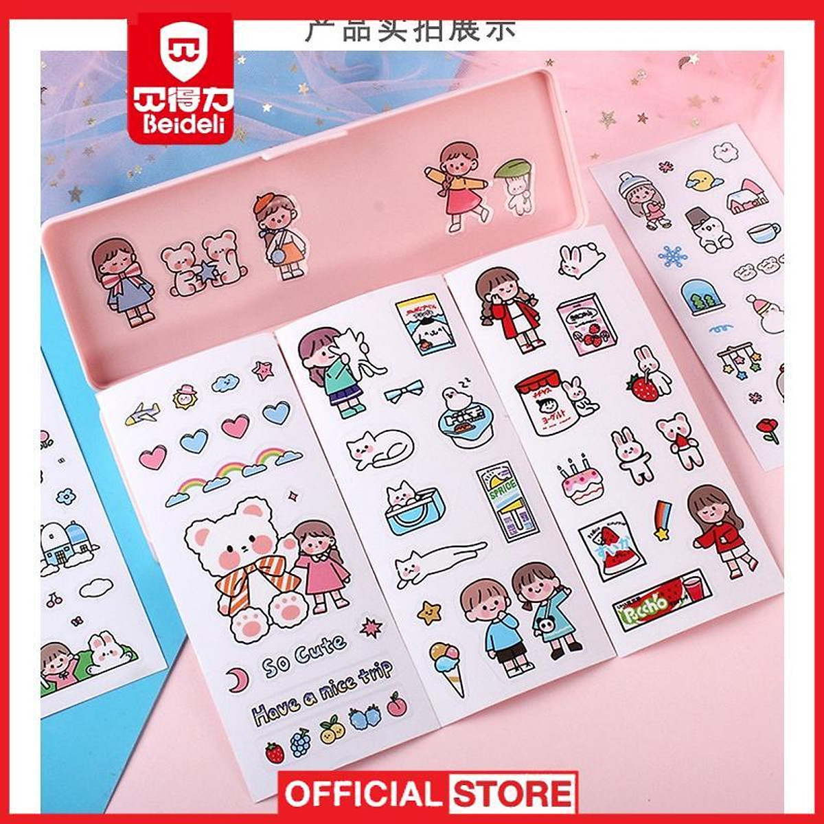 Mua Sticker Happy Day tách lẻ 10 tấm cute - Hình dán phong cách ...