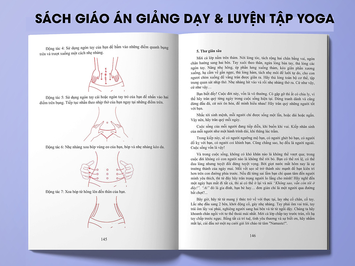 Bộ sách dành cho Giáo viên Yoga cơ bản: Giáo án giảng dạy & luyện tập Yoga + Những bài dẫn thiền hay dành cho giáo viên Yoga