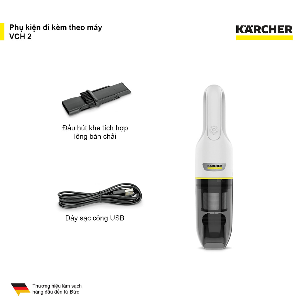 Máy hút bụi cầm tay Karcher VCH 2