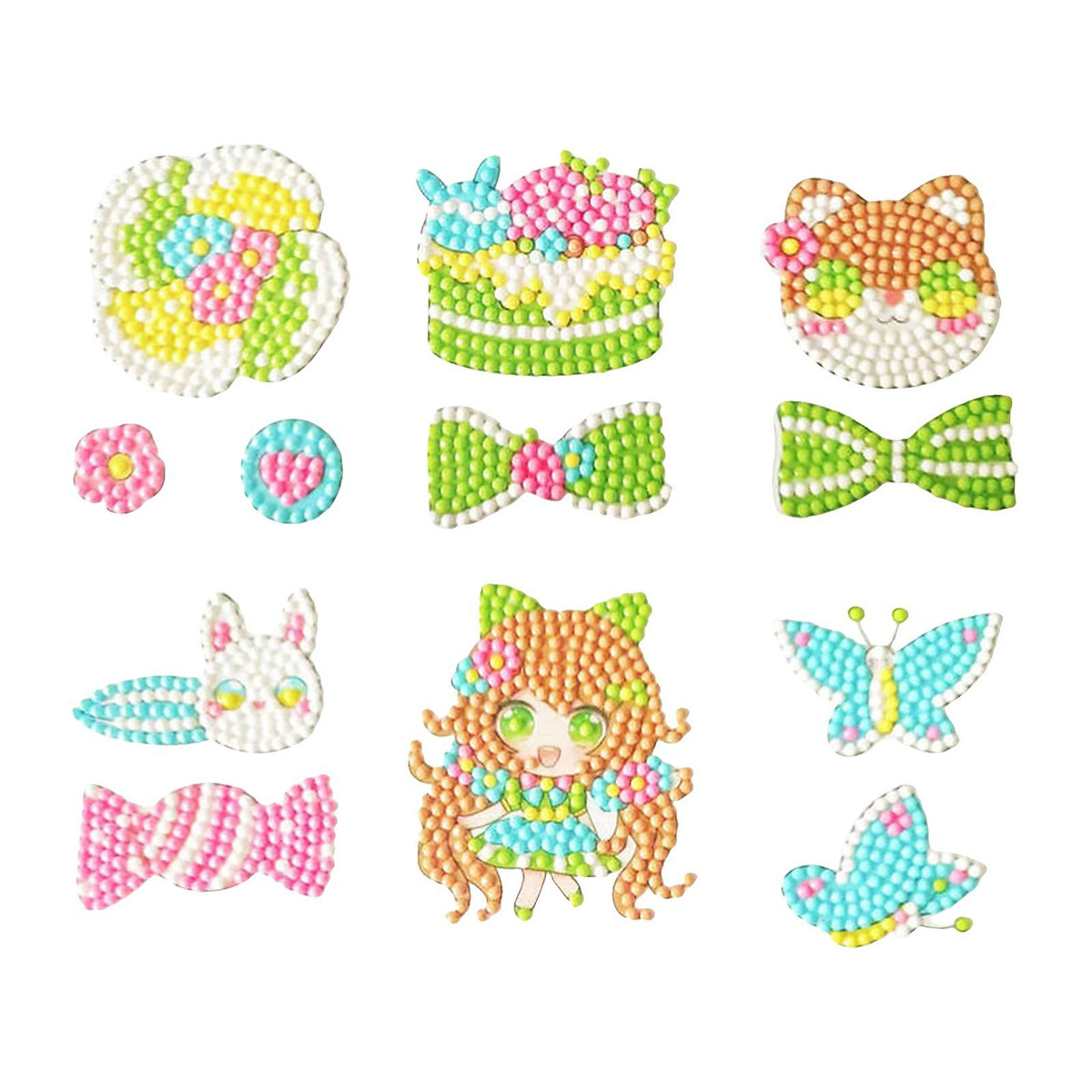 DIY Stickers Cute Rhinestones Animals Paint by Number Kits - Túi ...