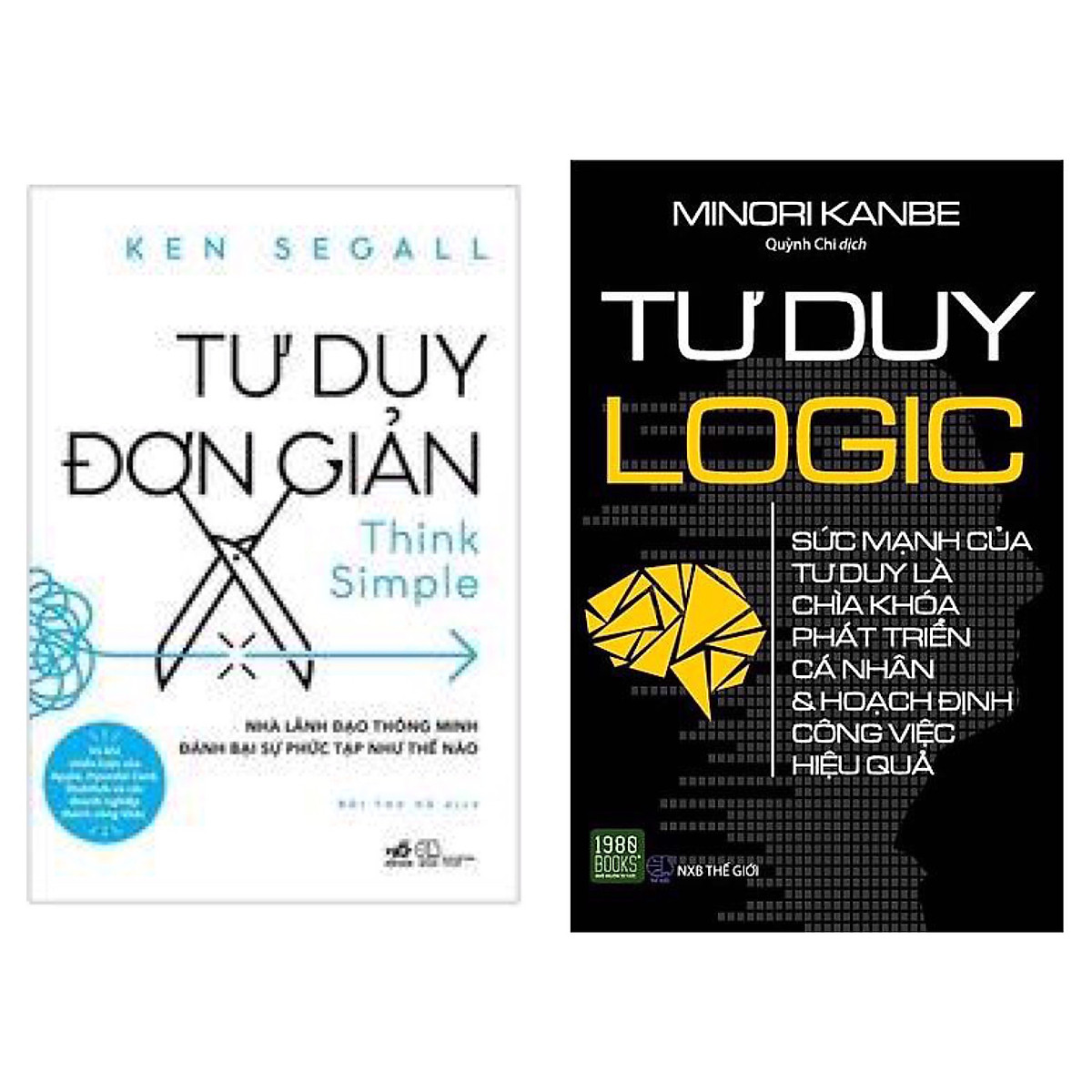 Combo 2 Cuốn Sách Kỹ Năng Để Thành Công Trong Công Việc: Tư Duy Logic + Tư Duy Đơn Giản / thay đổi tư duy, thay đổi cuộc đời