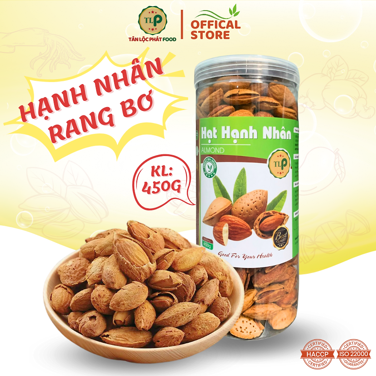HẠT HẠNH NHÂN RANG BƠ TÂN LỘC PHÁT
