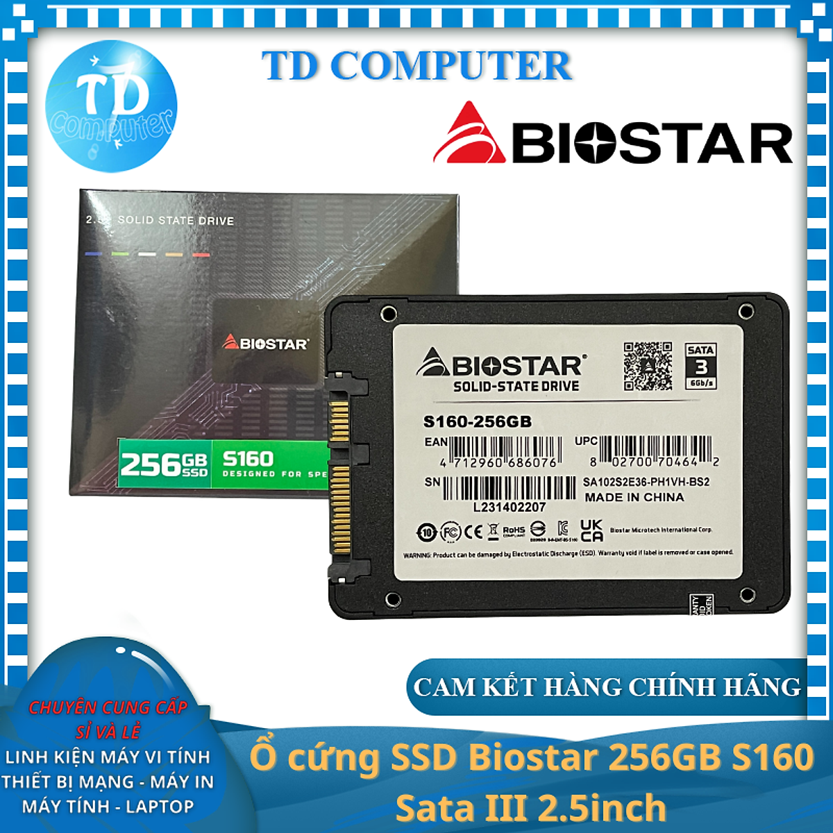 Mua Ổ cứng SSD Biostar 256GB S160 Sata III 2.5inch - Hàng chính