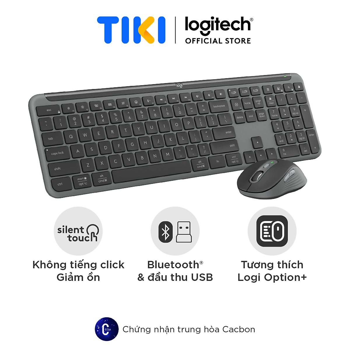 Combo Bàn Phím Và Chuột Không Dây Logitech SIGNATURE SLIM COMBO MK950 - Hàng Chính Hãng