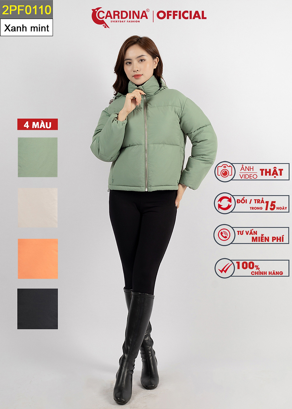 Mua Áo Khoác Nữ CARDINA Phao Béo Dáng Ngắn Chần Bông Nhật Cao Cấp Siêu Nhẹ Siêu Ấm 2PF01 - 2PF0110-Xanh Mint - XL ~ 59-65kg tại CARDINA FASHION Mua Áo Khoác Nữ Cardina Phao Béo Dáng Ngắn Chần Bông Nhật Cao Cấp Siêu Nhẹ Siêu Ấm 2Pf01 - 2Pf0110-Xanh Mint - Xl ~ 59-65Kg Tại Cardina Fashion