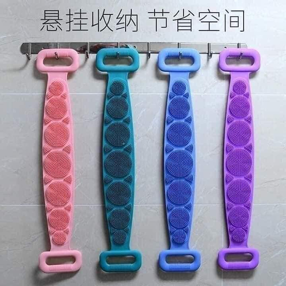 Cọ Lưng Silicon 2 Mặt