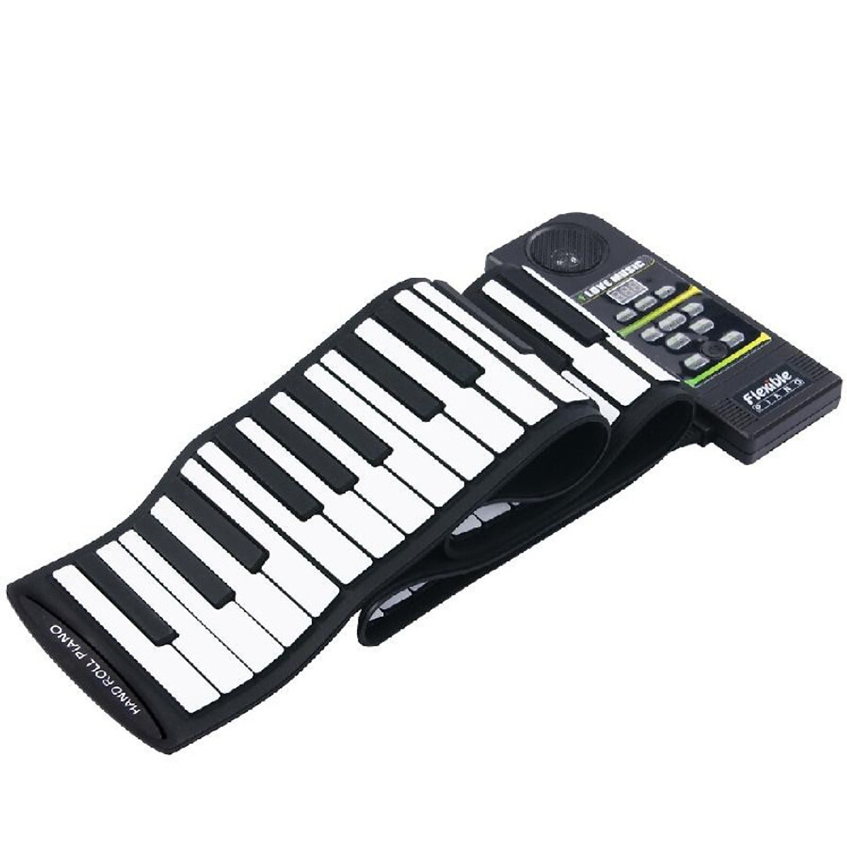 88 Key Electronic Piano Keyboard Silicon Flexible Roll Up Piano with