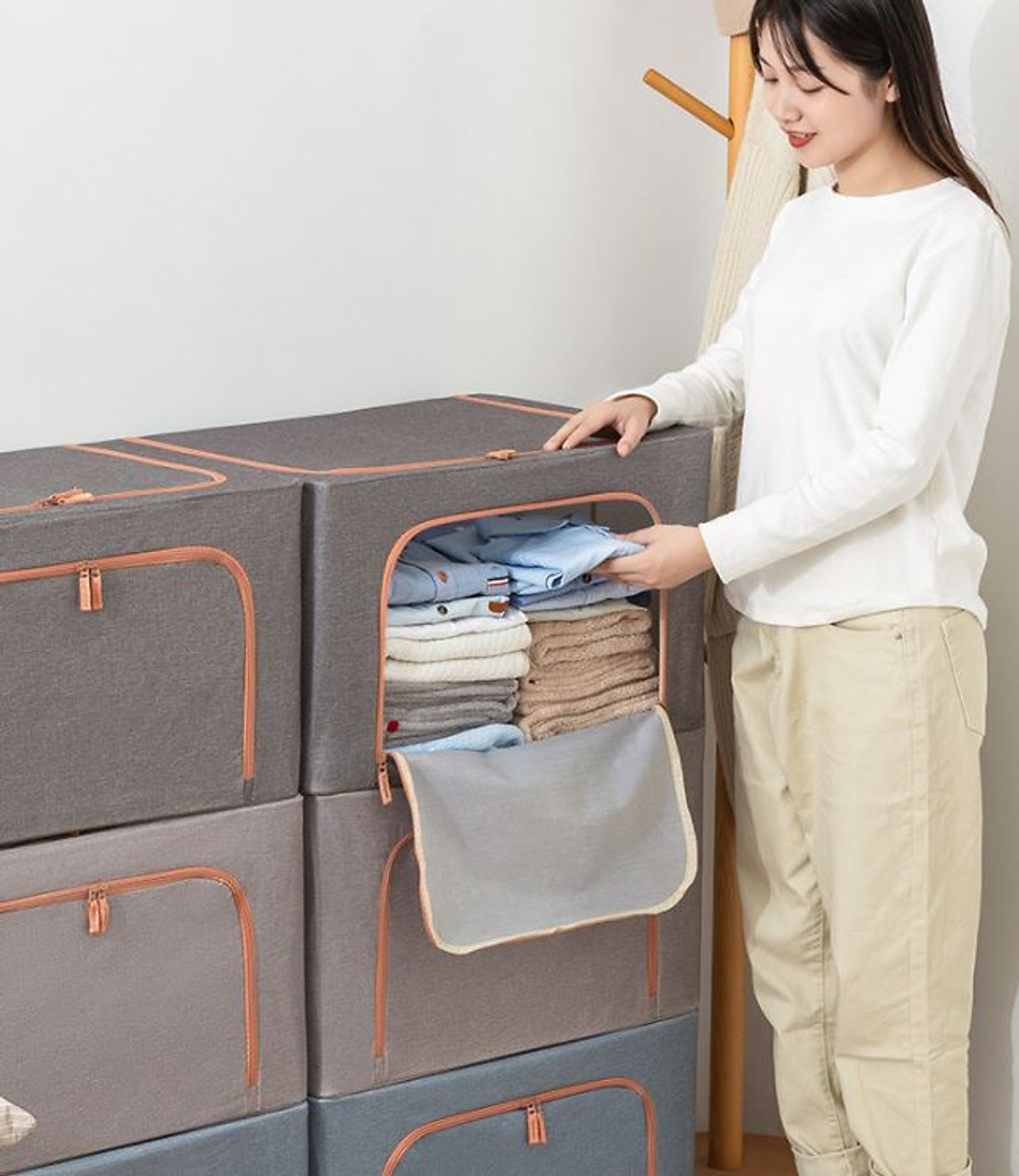 Túi Chăn Màn Khung Sắt Nhật Bản, Túi Đựng Chăn Mền Quần Áo Cao Cấp Chính Hãng – Hàng Xuất Khẩu