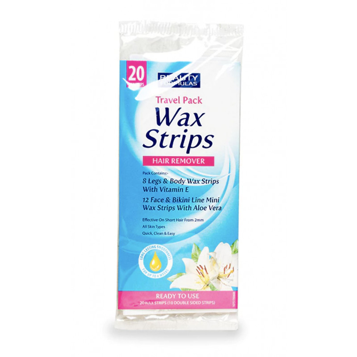 Mua Miếng dán tẩy lông du lịch Beauty Formulas Wax Strips - 20 miếng tại CART VIET NAM Mua Miếng dán tẩy lông du lịch Beauty Formulas Wax Strips - 20 miếng tại CART VIET NAM
