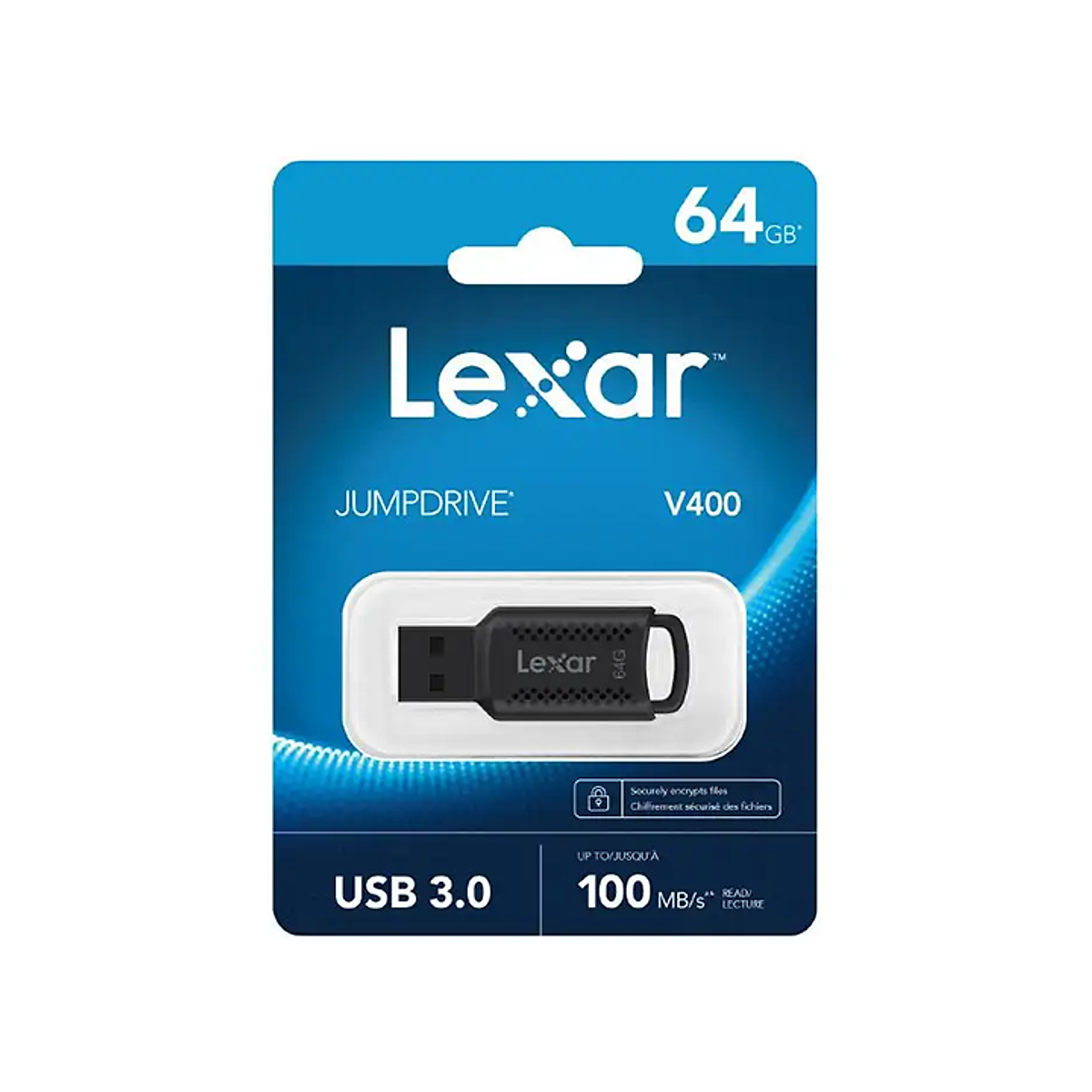 USB Lexar JumpDrive V400 64GB / 128GB, Chuẩn USB 3.0, Tốc độ đọc 100Mb/s - Hàng chính hãng