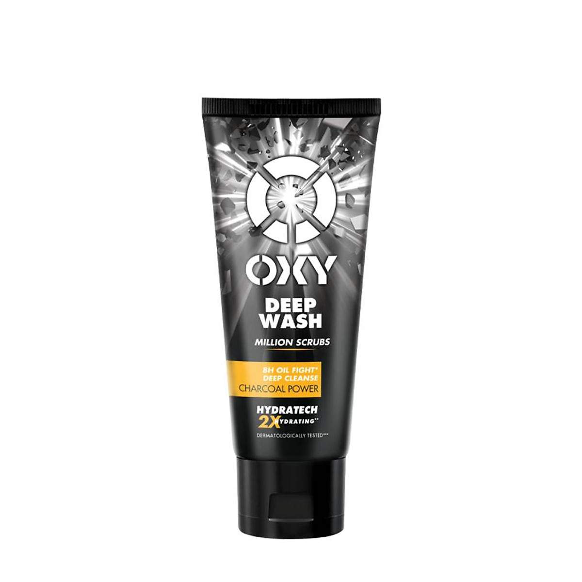 Sữa rửa mặt cho nam Oxy sạch sâu giảm nhờn dạng kem có hạt massage Oxy Deep Wash 100g