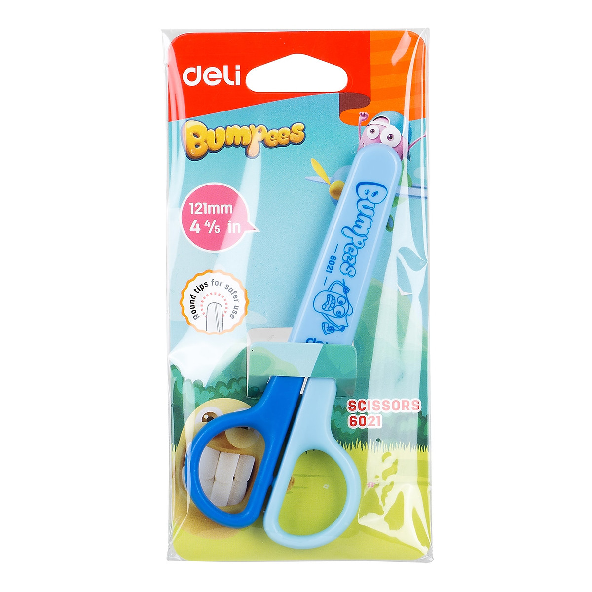 Kéo Học Sinh 121Mm Deli - Hồng/Xanh - 1 Chiếc - E6021