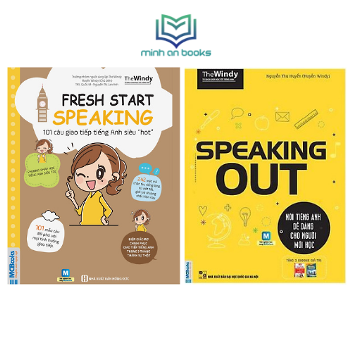 Combo Bộ 2 Cuốn Học Giao Tiếp Tiếng Anh Tuyệt Đỉnh: Fresh Start Speaking - 101 Câu Giao Tiếp Tiếng Anh Siêu Hot + Speaking Out - Nói Tiếng Anh Dễ Dàng Cho Người Mới Học – MinhAnBooks