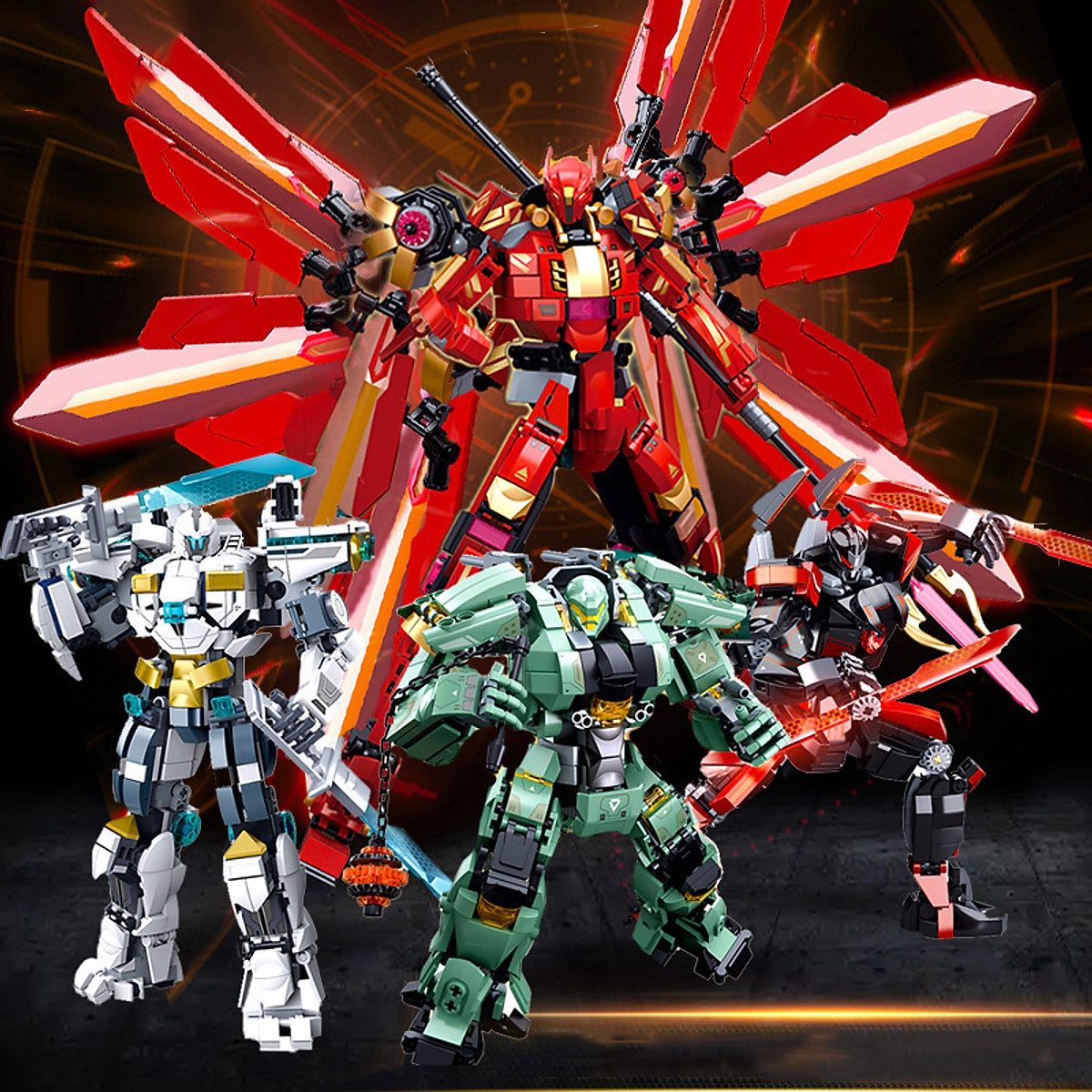 Mô Hình Khớp Robot Pacific Rim 2 Wanderer Glow Led 20cm Có Thể Tháo Rời