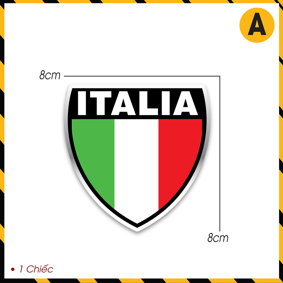 Tem Xe Italia chống nước: Tiết kiệm thời gian và tiền bạc cho việc rửa xe với tem chống nước độc đáo mang hình thức của quốc kỳ Ý. Bạn không chỉ làm đẹp cho chiếc xe của mình, mà còn bảo vệ nó khỏi những tác động của ánh nắng mặt trời và mưa.