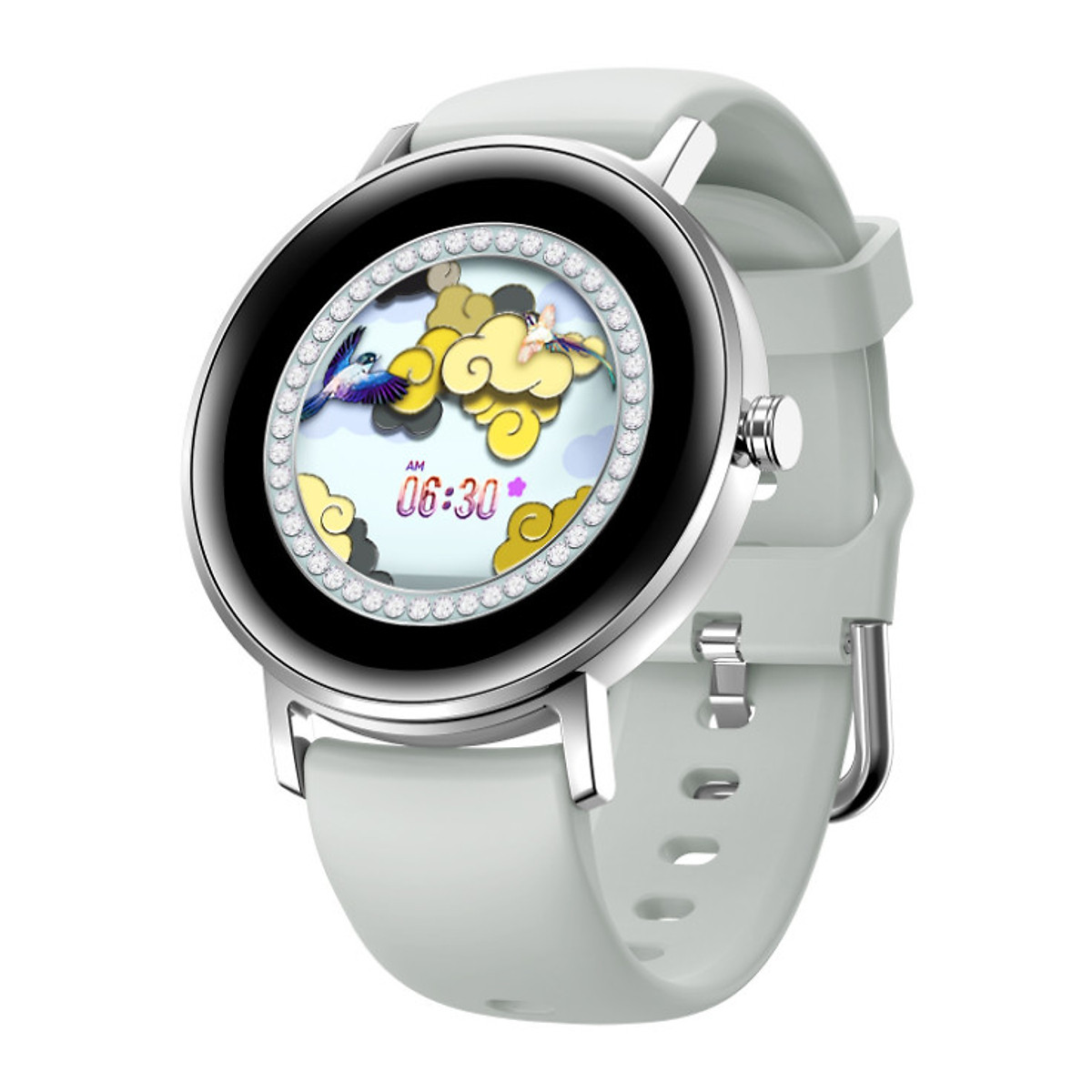 Đồng Hồ Thông Minh Nữ AMA Watch S27 Thời trang Kết nối Bluetooth Theo dõi Sức khỏe Vận động Màn hình tròn Hàng chính hãng