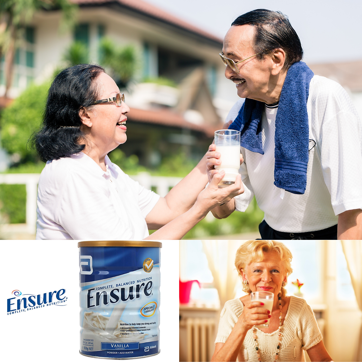 Sữa bột Ensure Vanila 850g, Nội Địa Úc Bổ Sung Dinh Dưỡng Cho Người Lớn Tuổi,, Mới Ốm Dạy, Có Thể Thay Thế Một Bữa Ăn, Tăng Cường Sức Đề Kháng và Hệ Miễn Dịch, Chắc Xương