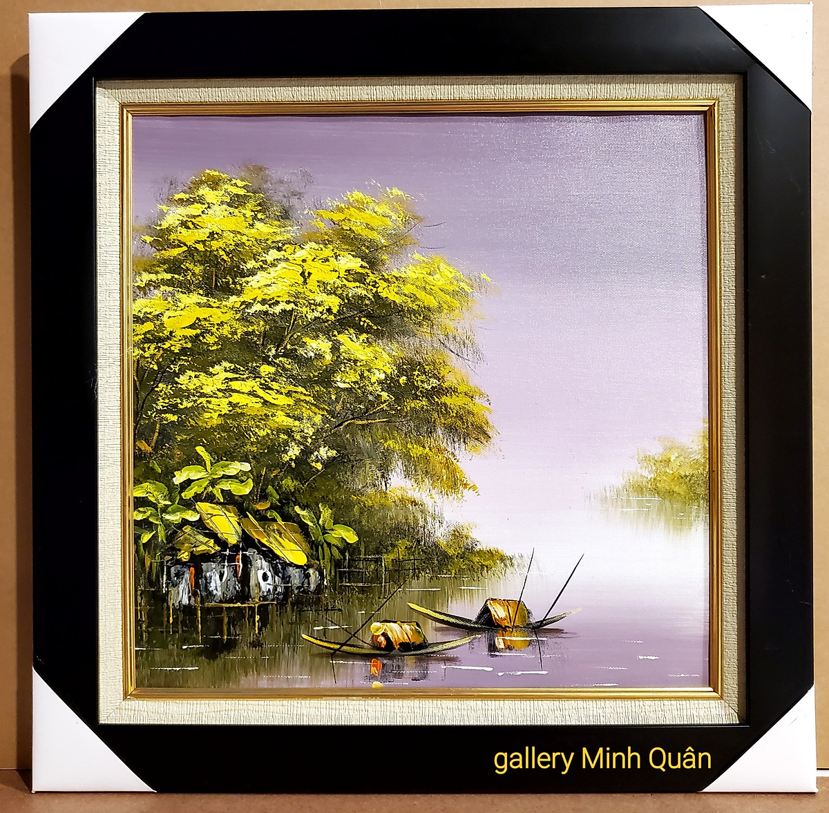 Mua TRANH VẼ SƠN DẦU - PHONG CẢNH QUÊ HƯƠNG - Mẫu 3 tại gallery Minh Quân