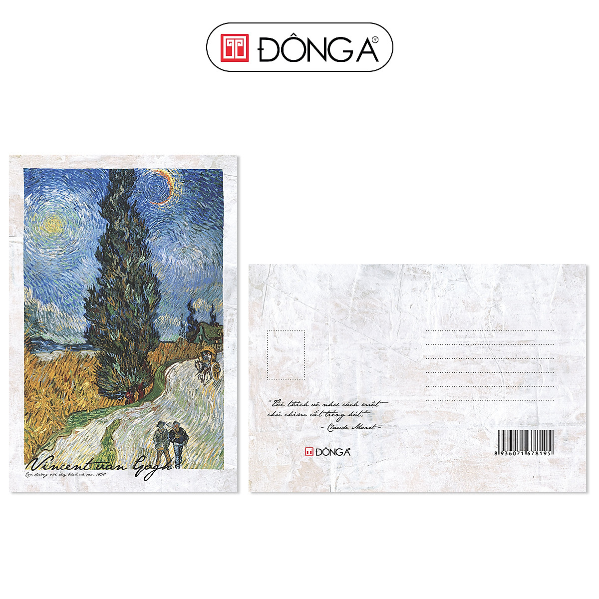 Combo 8 postcards Danh họa Van Gogh - Monet