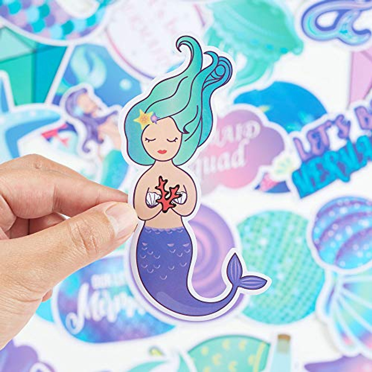 Set 30 Sticker Mermaid Nàng tiên cá - Sticker - Decal trang trí