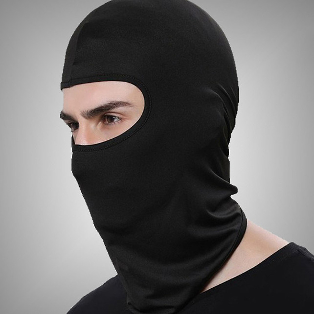 Khăn trùm đầu Ninja Fullface (Màu đen) - Khăn đa năng, khăn thể thao