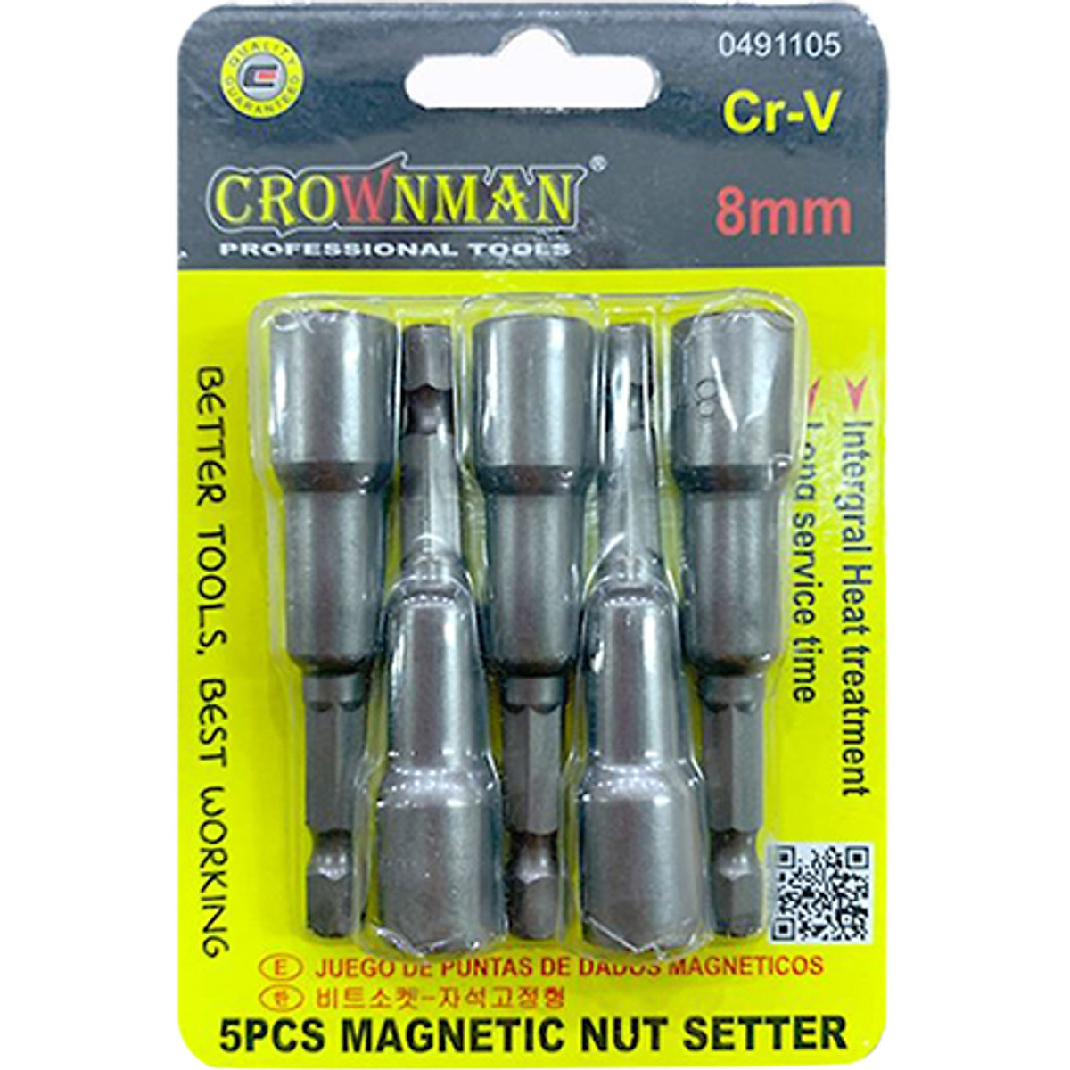 Bộ dụng cụ 5 đầu Lục giác Crownman - 0491105
