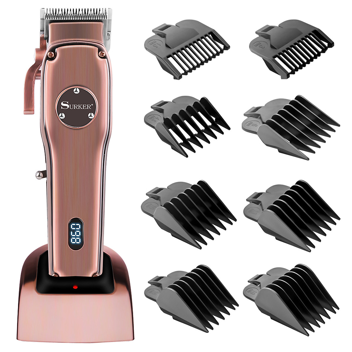 Mua SURKER All Metal Hair Clipper Professional Hair Trimmer Adjustable Hair Cutting Machine Barber Li-ion Hair Cut Mua SURKER All Metal Hair Clipper Professional Hair Trimmer Adjustable Hair Cutting Machine Barber Li-ion Hair Cut