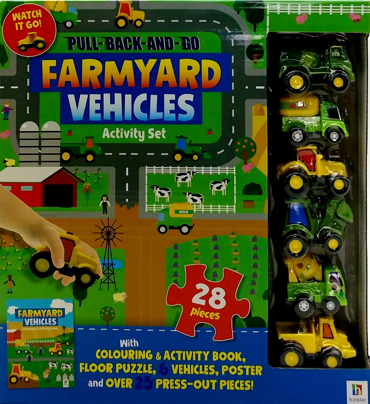 Pull-back-and-go: Farmyard Vehicles