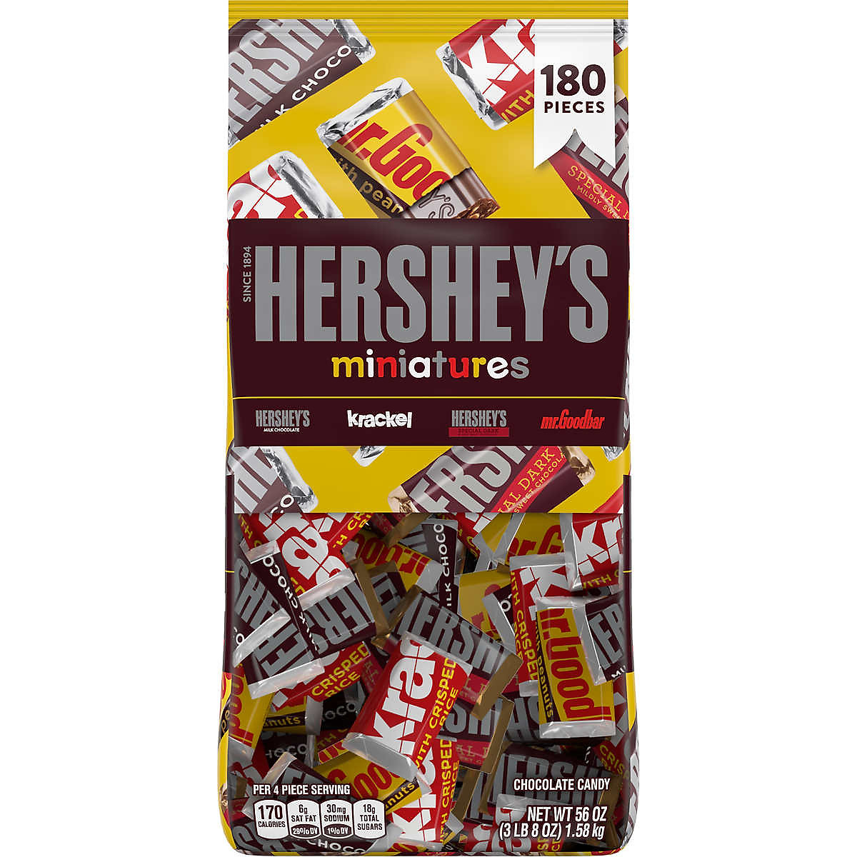 Socola tổng hợp Hershey's Miniature Chocolate 56oz 1.58kg | Tiki