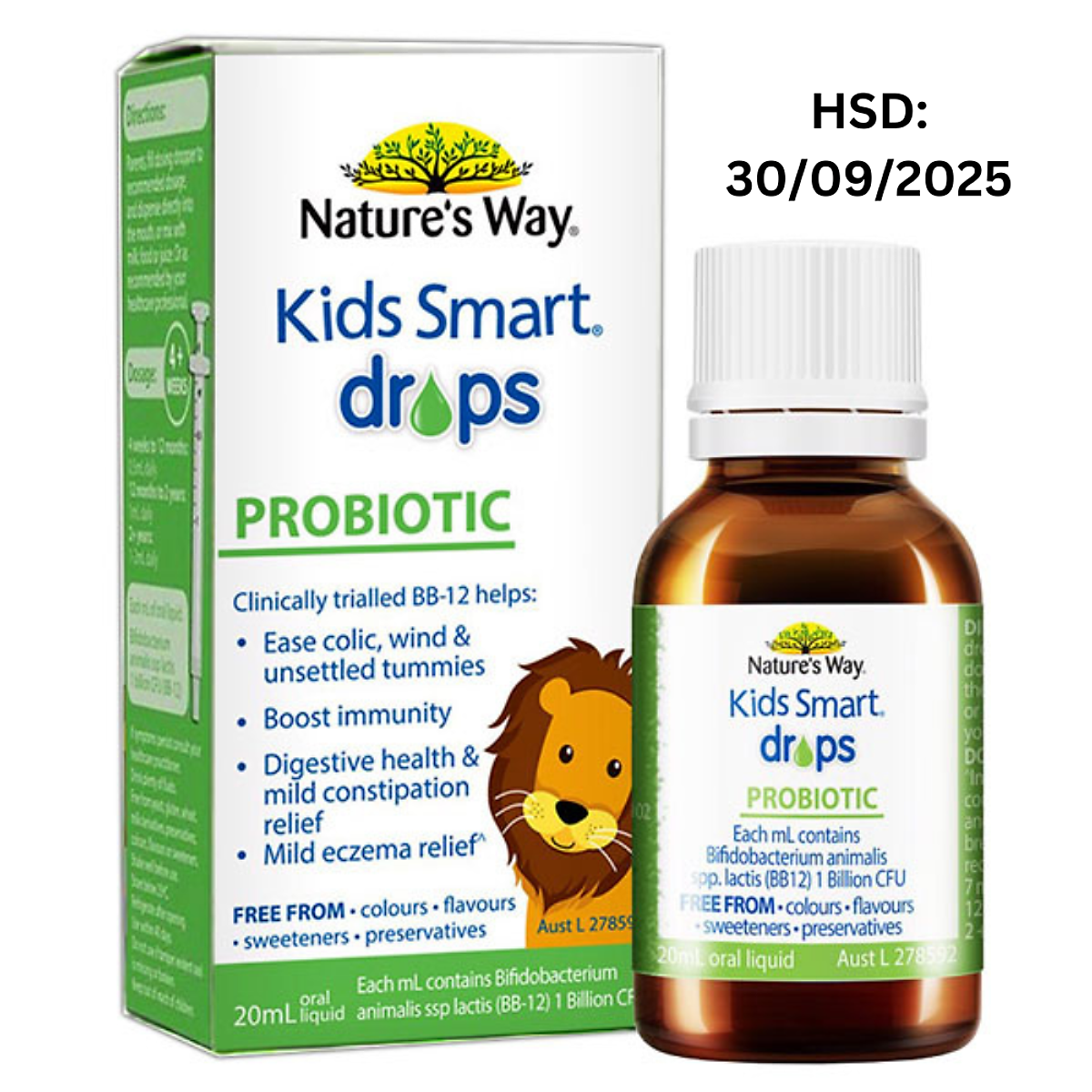Nature's Way Kids Smart DROPS PROBIOTIC - Bổ Sung Men Vi Sinh Cho Bé (20ml/lọ)