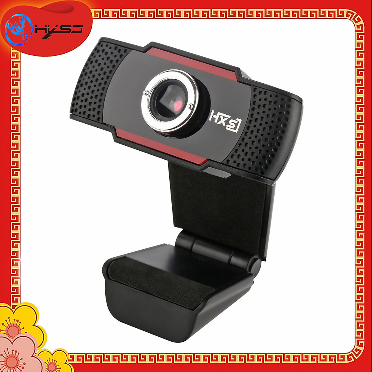 Webcam máy tính HXSJ S20 HD 640x480 Pixel USB3 2.0 Kèm Mic Cho Cuộc Gọi Video - Hàng Chính Hãng