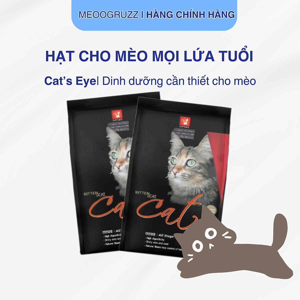 Thức ăn hạt cho mèo | Cat's Eye | cho mèo mọi lứa tuổi | Hỗ trợ lông da