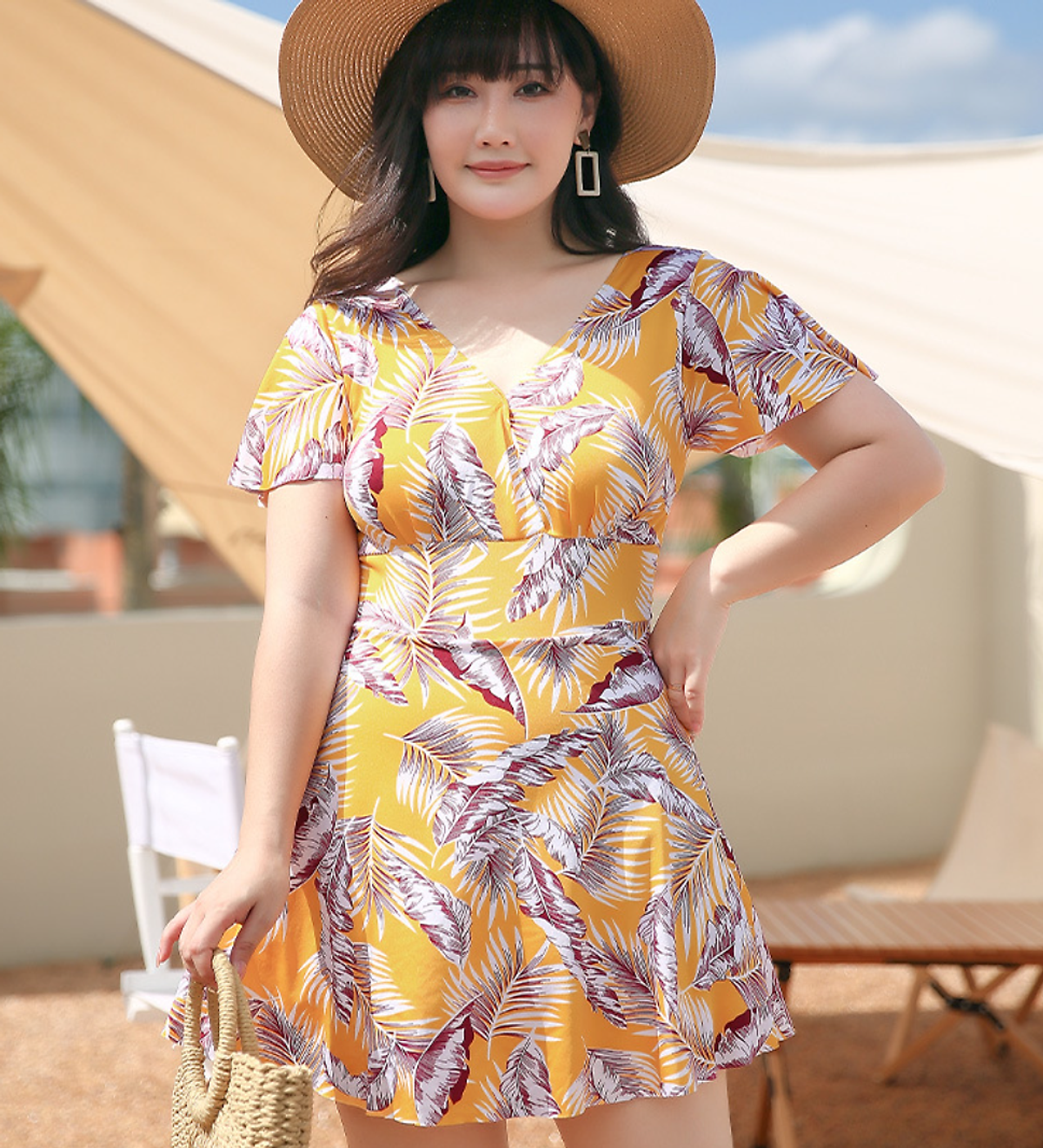 Đồ Bơi Nữ Một Mảnh Ôm Thân Tôn Dáng Có Size Lớn AT229 MayHomes Bigsize One-Piece Swimsuits