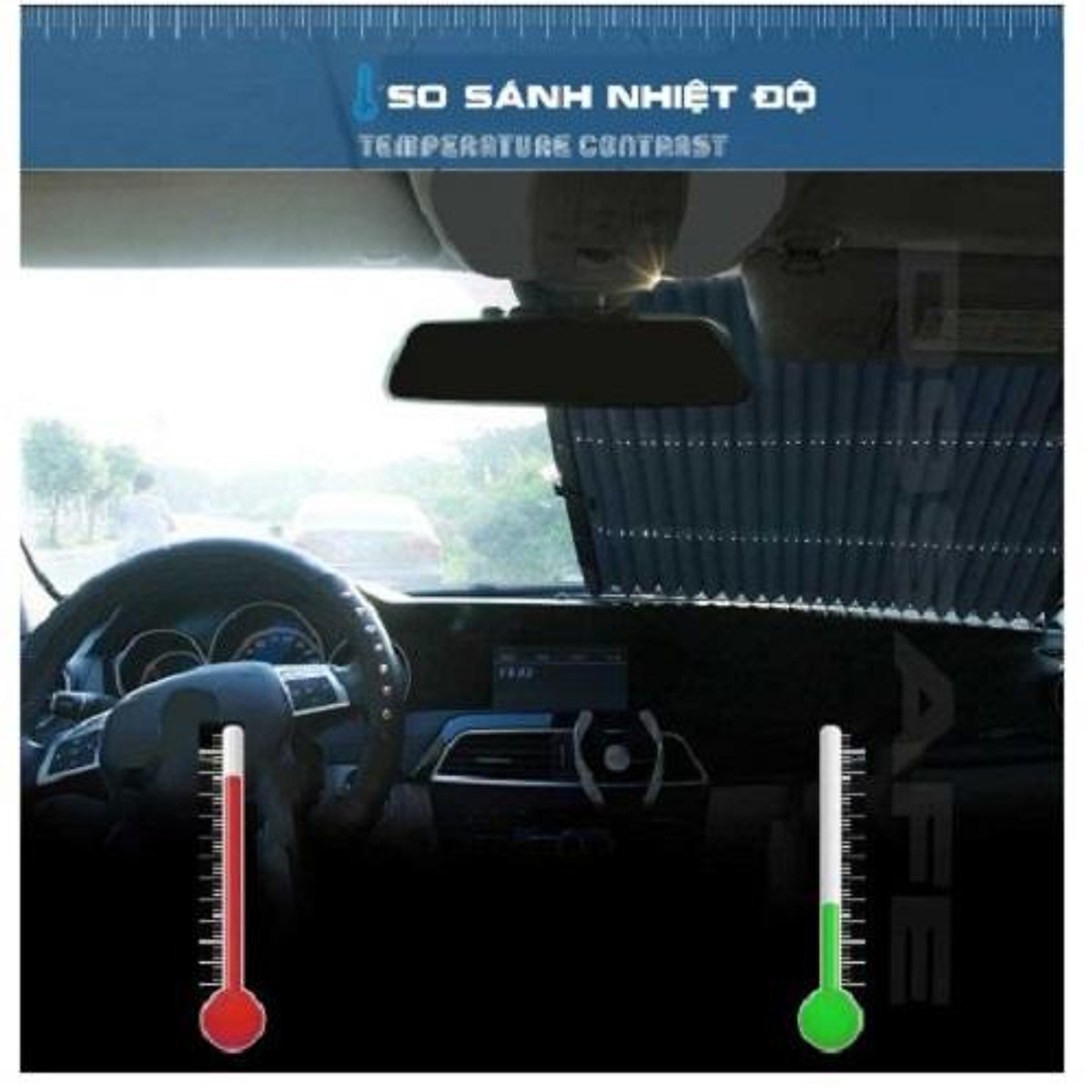 Rèm Che Nắng Kính Lái Ô Tô - Hàng Chất Lượng