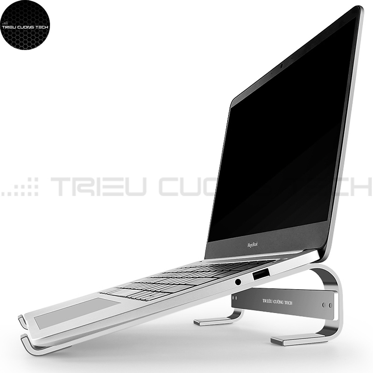 Giá Đỡ Laptop Để Bàn Hợp Kim Nhôm Cao Cấp Tản Nhiệt Gọn Nhẹ