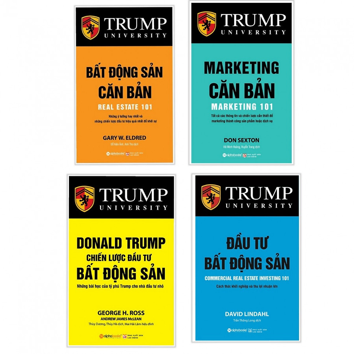 Combo 4 cuốn sách kinh tế tâm đắc nhất: Bất Động Sản Căn Bản + Marketing Căn Bản + Donald Trump - Chiến Lược Đầu Tư Bất Động Sản + Đầu Tư Bất Động Sản( Tặng kèm bookmark Happy Life)