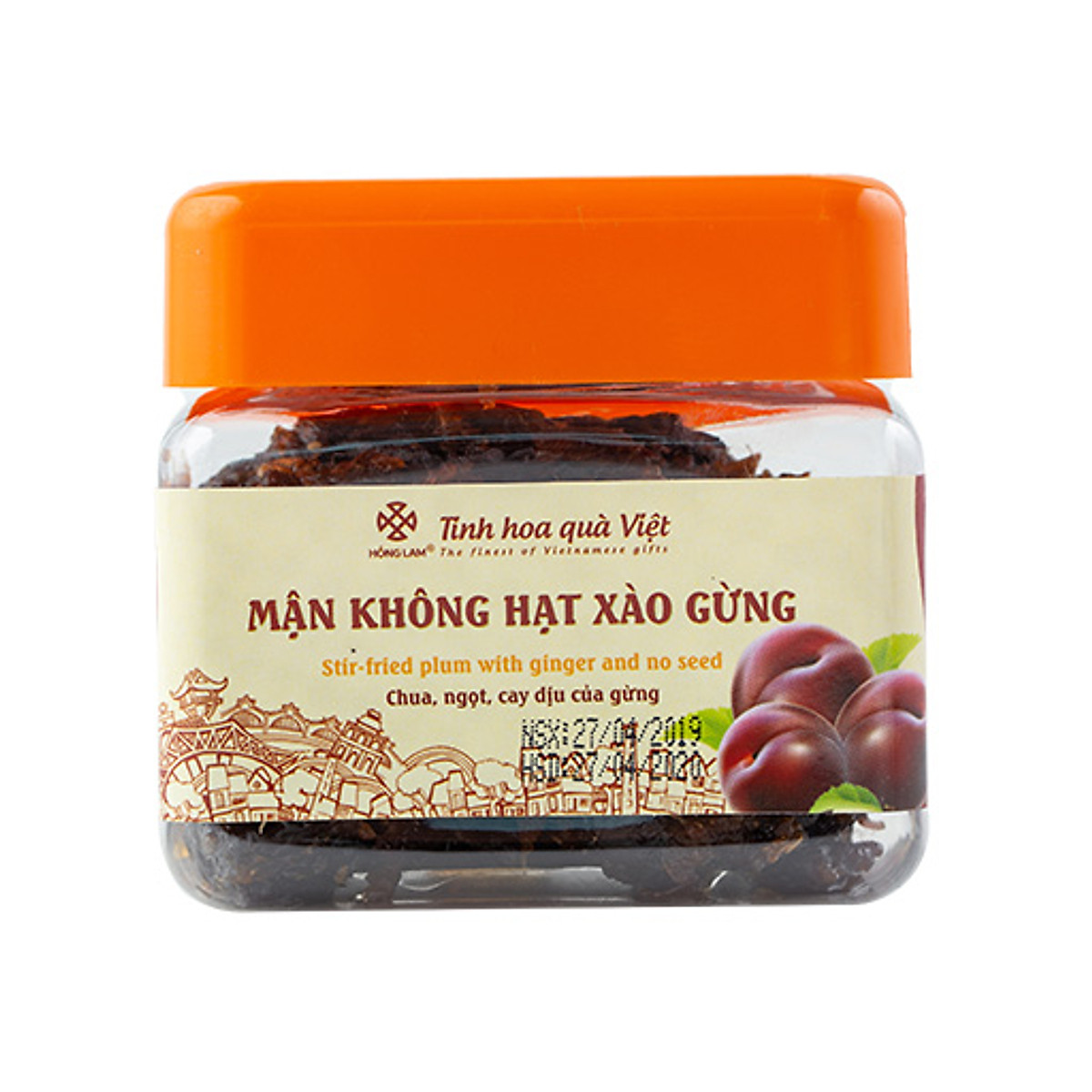 Ô Mai Mận Không Hạt Xào Gừng - Vị Chua Ngọt - Hộp - Rau củ, trái cây đóng hộp Ô Mai Mận Không Hạt Xào Gừng - Vị Chua Ngọt - Hộp - Rau Củ, Trái Cây Đóng Hộp