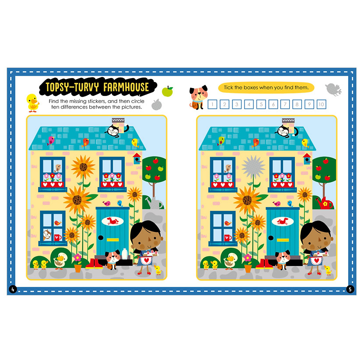 Sách tương tác sticker – Tìm điểm khác nhau - Spot the difference (Sticker activity book)