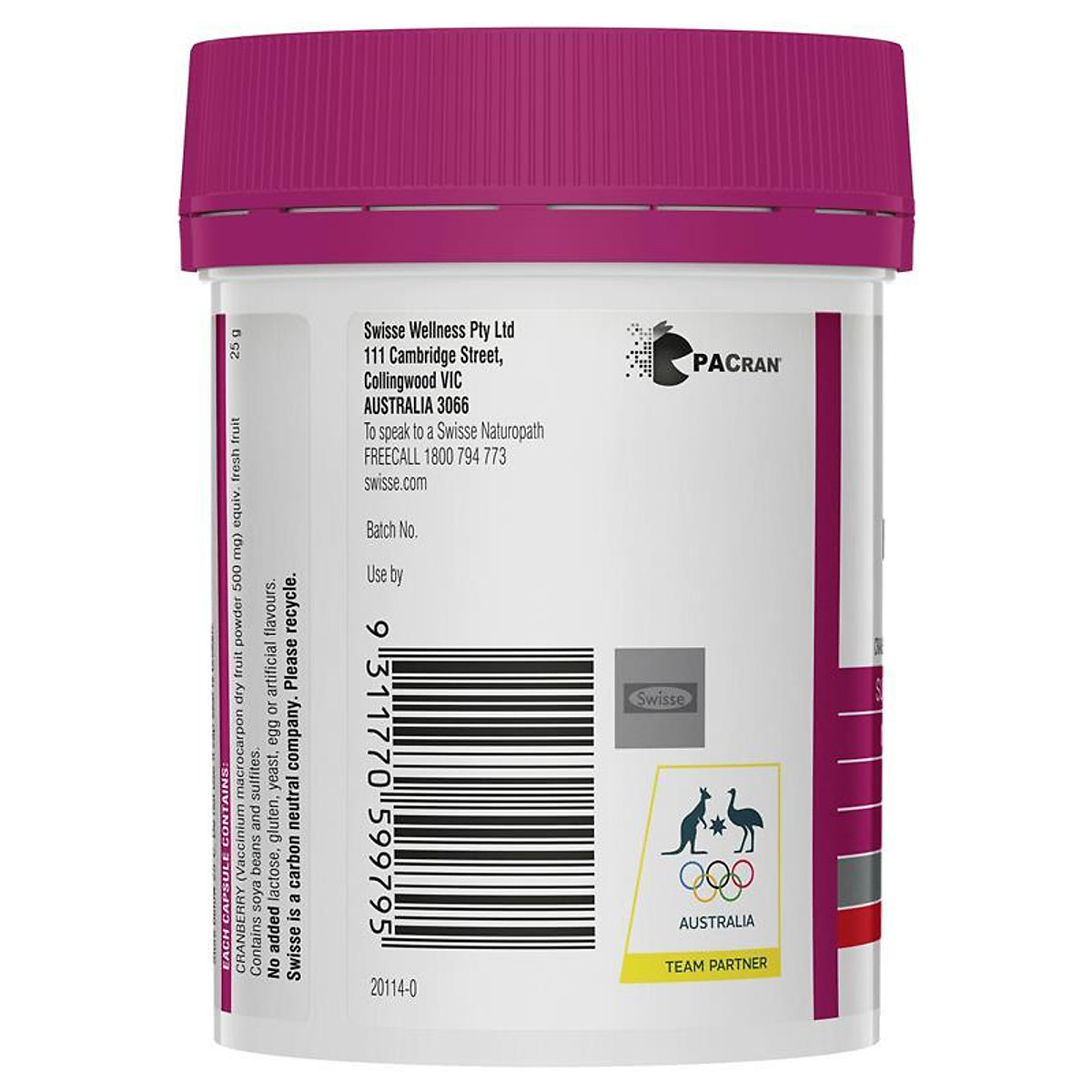 Hình ảnh Swisse Ultiboost High Strength Cranberry 90 Capsules #2