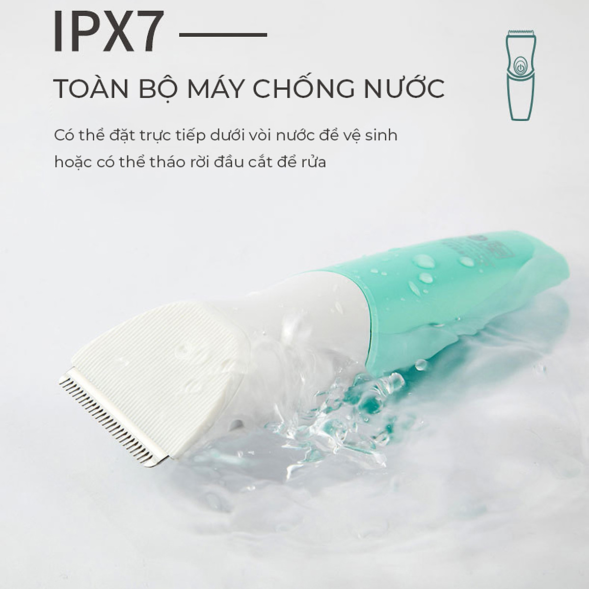 Tông đơ cắt tóc trẻ em chuyên nghiệp chấn viền tốt máy tăng đơ điện sạc pin có dây rời kèm 9 phụ kiện 3 lược chắn viền máy cắt tóc chống nước
