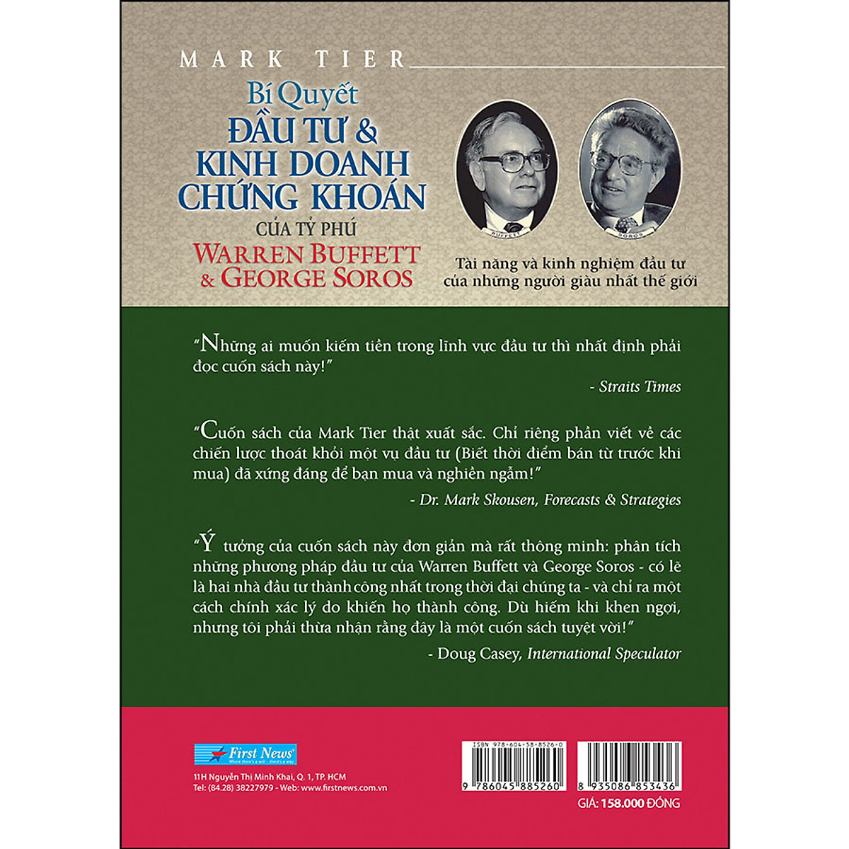Bí Quyết Đầu Tư & Kinh Doanh Chứng Khoán Của Tỷ Phú Warren Buffett Và George Soros (Tái Bản 2020)