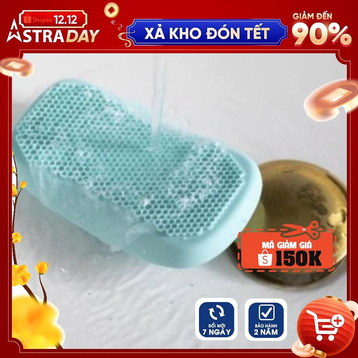 Máy rửa mặt massage mặt Body Silicone kháng khuẩn công nghệ siêu ...