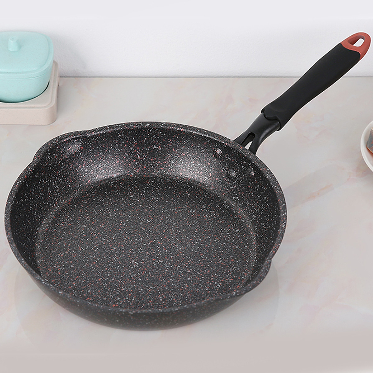 Chảo nhôm chống dính Kangaroo vân đá, đáy từ KG661