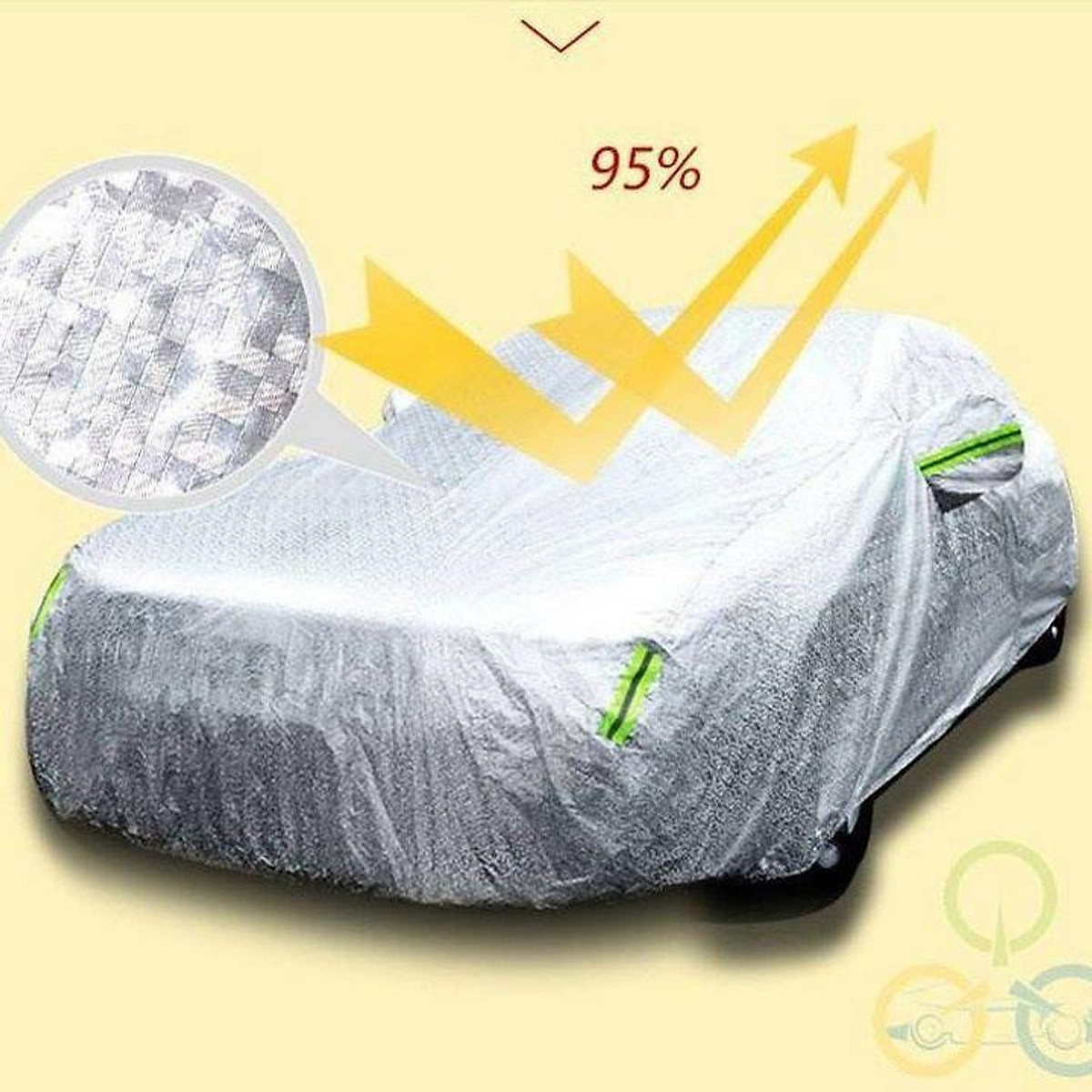 Bạt phủ xe ô tô Suzuki XL7 3 Lớp Cao Cấp Chống Nắng Nóng Chống Nước Chống Cháy Chống Bụi