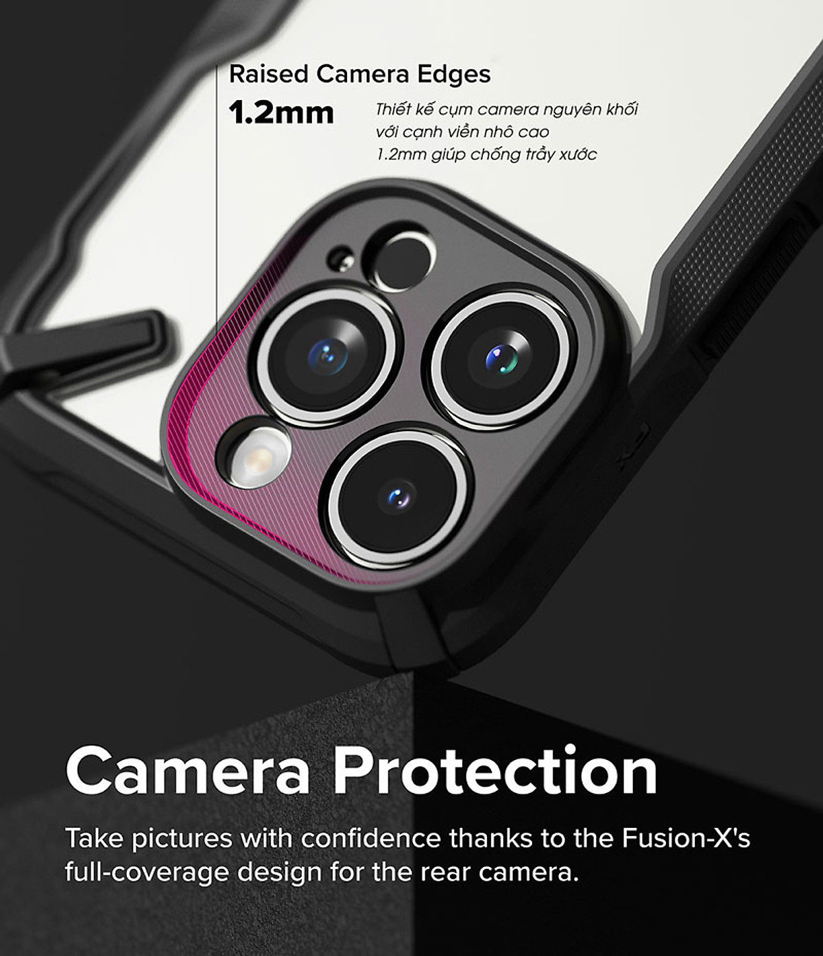 Ốp lưng dành cho iPhone 15 Pro Max/15 Pro/15 Plus/15 RINGKE Fusion X - Hàng Chính Hãng