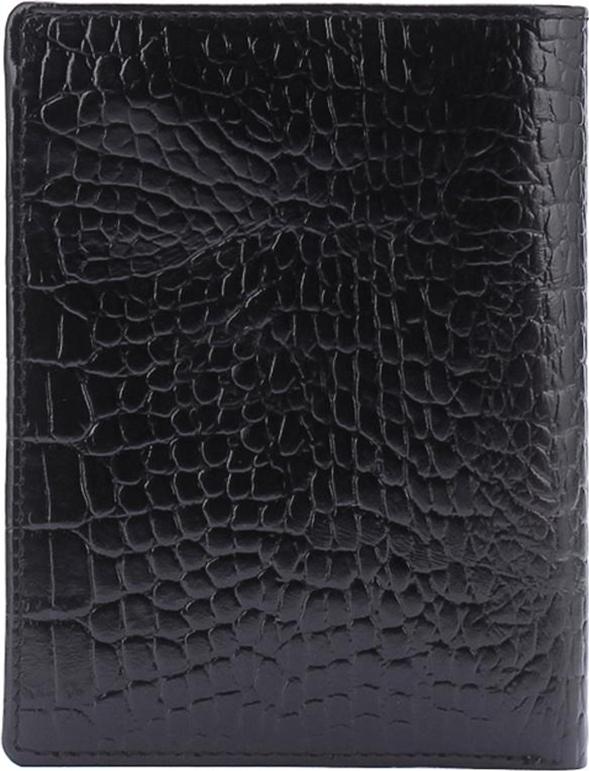 Ví Nam Vân Cá Sấu Kiểu Đứng Huy Hoàng HT2120 (12.5 x 10 cm) - Đen