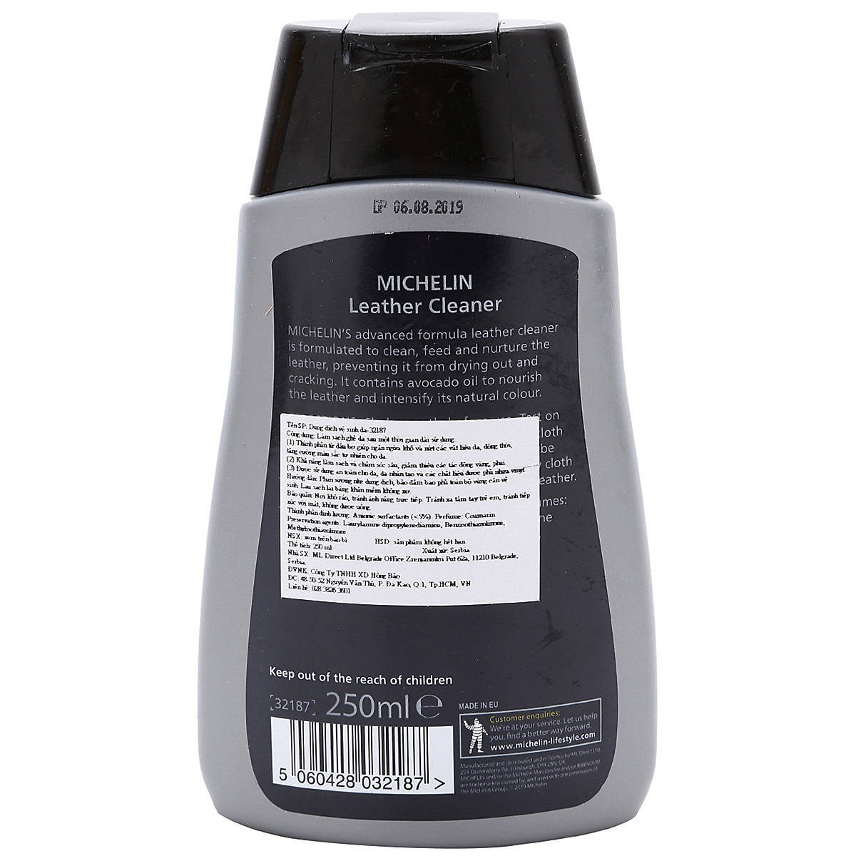 Dung Dịch Làm Sạch & Bảo Dưỡng Da Michelin Leather Cleaner 32187-250Ml Hàng Chính Hãng
